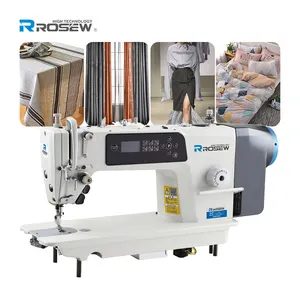 ROSEW R6S macchina da cucire industriale a punto annodato parlante inglese ad azionamento diretto con schermo a pulsante ad alta velocità
