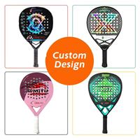 Raquette de paddle-tennis de plage en carbone 18K de qualité supérieure, noire, en EVA, pour enfants, avec un design léger