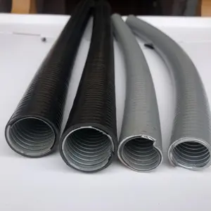 Roestvrijstalen Metalen Zachte Buis Uv-Bestendige Gegalvaniseerde Leiding Strak Gecoat Pvc Vloeibaar Strak Metalen Flexibele Buis