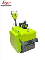 Compacteur routier vibrant d'occasion de 10 tonnes, durable, avec double pompe Honda, pour la construction, le pavage d'asphalte et le compactage du sol, origine Henan, garantie 1 an