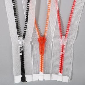 Cremalleras Metalicas Fournisseur Personnalisé Extrémité Ouverte Coloré Résine Zip Transparent Maille <span class=keywords><strong>Fermeture</strong></span> Éclair En Plastique <span class=keywords><strong>pour</strong></span> Veste - Product Image 6