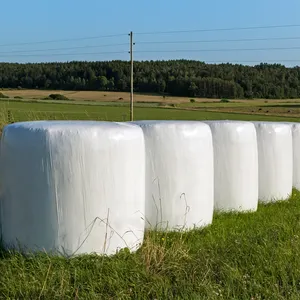 Fornecedor de embalagem de fardos de silagem de polietileno de cor preta grama agrícola 750 mm
