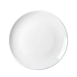 Chaoda 6-16 pulgadas cargador de Platos poco profundos platos de cena de cerámica restaurante blanco al por mayor platos de cena de cerámica plato de porcelana