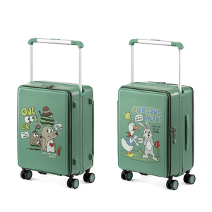 <span class=keywords><strong>Valise</strong></span> à roulettes large et légère en PP de luxe sur mesure de 20 pouces, avec compartiment pour ordinateur portable, fermeture éclair, vente en gros d'usine, prix abordable - Product Image 6