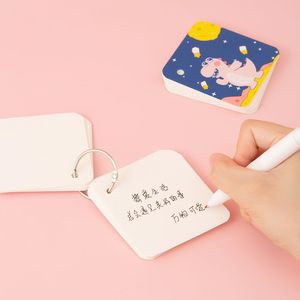 Cartoon <b>Memo</b> <b>Pads</b> With Snap On Design Loose Leaf Notepad For Students - Product Image 3