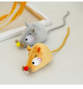 Suministros de burlas para gatos, cola larga, pequeño ratón gordito, gato, juguetes de menta, gato, ratón de peluche, juguetes, suministros para mascotas - Product Image 3