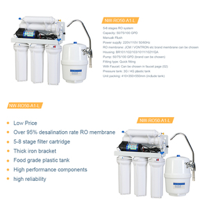 5 Stadia Omgekeerde Osmose Ondergootsteen Hotel Thuisgebruik Waterzuiveraar Fijne Filtratie Schaal Remming 50 Gpd Debiet 12 Maanden - Product Image 2