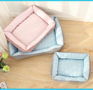 Accessoires pour animaux de compagnie en gros lit auto-refroidissant pour animaux de compagnie avec tapis de glace en gel-coussin de refroidissement lavable pour chiens chats soulagement de la chaleur d'été - Product Image 5