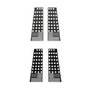 Pegatinas de pilar central para ventana de coche, accesorios de PVC/fibra de carbono, versión de cuatro puertas, patrón de bandera <span class=keywords><strong>americana</strong></span> para <span class=keywords><strong>Bronco</strong></span> 21 +, gran oferta - Product Image 1