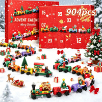 Coffret Cadeau de Noël de Haute Qualité : Boîte Mystère de Blocs de Construction 24 Cellules, Puzzle à Assembler, Petites Particules
