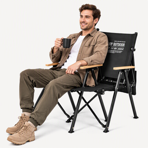 <span class=keywords><strong>Chaise</strong></span> compacte et robuste Kermit avec capacité de charge de 120 kg et profil pliable vertical pour <span class=keywords><strong>caravane</strong></span>, voyage en voiture, pique-nique au bord du lac - Product Image 3