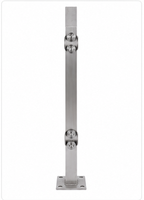Poteau de balustrade mural Zhuo Ye en acier inoxydable 304, support de main courante en verre pour escalier