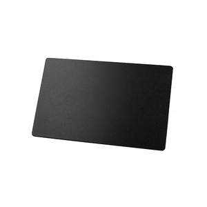 Carte de visite en métal gravée en laiton noir mat doré, en aluminium anodisé, en acier inoxydable, à sublimation, vierge, prête à découper - Product Image 1