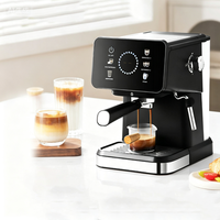 Machine à expresso à affichage numérique avec fonction café glacé, machine haute pression 20 bars pour latte, Americano, maison, bureau