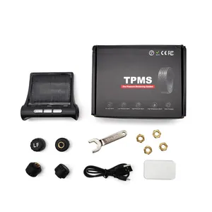 Vendita calda e popolare auto monitoraggio della pressione dei pneumatici sistema intelligente tpms wireless solare con 4 sensore esterno