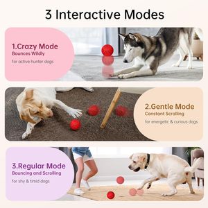 Jouets interactifs automatiques <span class=keywords><strong>pour</strong></span> animaux de compagnie, résistants à l'eau IP54, durables, balles <span class=keywords><strong>pour</strong></span> chiens de petite, moyenne et grande taille - Product Image 3