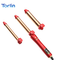 Rizador de Pelo Eléctrico Profesional Torlin con Revestimiento Cerámico, Calor Ajustable y Funciones de Seguridad - Uso en Hoteles, Varios Tamaños de Aluminio