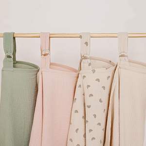 Boho Neutre Mère <span class=keywords><strong>Tablier</strong></span> <span class=keywords><strong>D</strong></span>'<span class=keywords><strong>allaitement</strong></span> Damier Mousseline <span class=keywords><strong>D</strong></span>'<span class=keywords><strong>allaitement</strong></span> Couverture pour Les Mamans Allaitantes <span class=keywords><strong>avec</strong></span> <span class=keywords><strong>Cerceau</strong></span> Rigide - Product Image 2