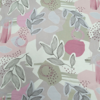 Tissu tissé imprimé feuilles abstraites 100 % viscose pour vêtements décontractés pour femmes