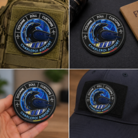 Patch PVC 3D personnalisé avec logo en relief, vente en gros, badge rond en caoutchouc, patchs en silicone moulés en relief imperméables pour vestes et chapeaux