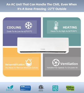 24000 BTU Ductless <b>Mini</b> Split System Heating and Cooling 220V <b>Air</b> <b>Conditioner</b> Wall Mounted Split AC <b>Air</b> <b>Conditioners</b> Sm - Product Image 4