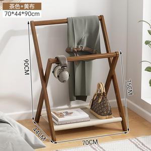 Porte-chapeaux et porte-manteaux autoportant en bois de chêne massif rustique antidérapant à grande capacité en gros - Product Image 6