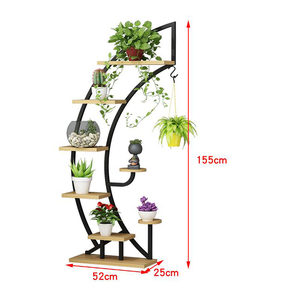 Jinsheng TV <span class=keywords><strong>support</strong></span> mural en métal <span class=keywords><strong>pour</strong></span> plantes intérieur et jardin <span class=keywords><strong>balcon</strong></span> étagère à fleurs <span class=keywords><strong>support</strong></span> de jardinière multicouche <span class=keywords><strong>pour</strong></span> mariage - Product Image 4