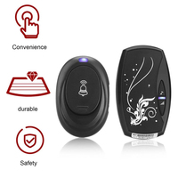Prise UE 100M sonnette sans fil longue distance IP55 étanche mains libres entrée cloche anneau sonnette de porte