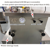 Machine de remplissage semi-automatique à piston de mélange chauffé pour shampooing à l'eau et à l'huile pâte de tomate beurre d'arachide confiture de fruits