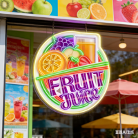 Letrero de Neón LED Multicolor Personalizable, Luz Publicitaria Personalizada para Desayunos, Decoración de Pared para Cafetería, IP54
