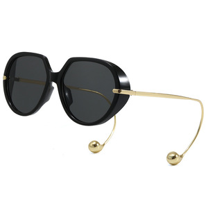 Lunettes de soleil œil de chat pour femmes, monture intégrale, verres dégradés, protection UV400, monture en métal, protection solaire tendance - Product Image 2