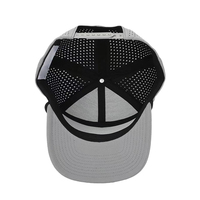 Logotipo personalizado de alta calidad 7 paneles papá sombrero poliéster deporte OEM bordado láser corte agujero gorra de béisbol