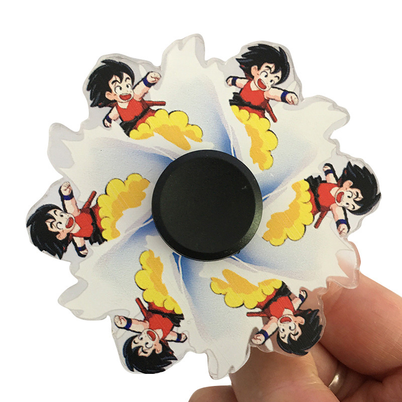 Stress Relief Acrylic Hand Finger 3D Animation Fingertip Bulk Anime Fidget Spinner