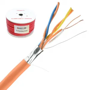 Câble d'alarme incendie 4 cœurs rouge PVC ABS 950 degrés résistant au feu 16 awg 305m rouleau de câble