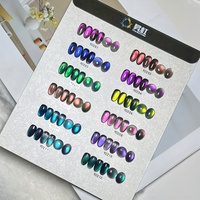 SH personnalisable couleur claire gelée oeil de chat Pigment magnétique Oem/Odm Macaron Fruit Gel vernis à ongles poudre