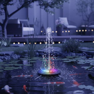 Luci LED per Fontane Alimentate a Energia <span class=keywords><strong>Solare</strong></span>, Pompa d'Acqua Galleggiante per Giardino, Laghetto, Vasca per Uccelli, Cascata Decorativa - Product Image 1
