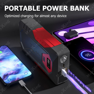Arrancador de batería de 18800mAh para coche 3 en 1, <span class=keywords><strong>carga</strong></span> rápida máxima de 600A y luz LED brillante - Product Image 4