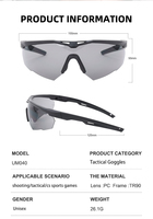 Lunettes de soleil tactiques anti-rayures et anti-UV pour hommes, idéales pour la chasse, le tir et les sports de plein air – Vente en gros