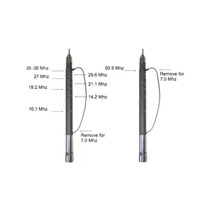Meilleur prix, antennes mobiles pour voiture, radio amateur réglables HF 7-50 MHz, pour radioamateur - Product Image 3