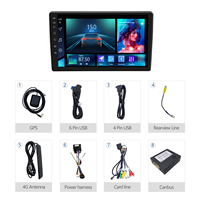 Autoradio GPS Android Meihua 9 pouces avec lecteur CD/DVD pour VOLKSWAGEN TOUAREG 2003-2010 Radio multimédia portable avec caméra de recul
