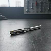 Foret hélicoïdal à queue droite en carbure de tungstène OEM personnalisé de haute qualité pour machine-outil CNC, longue durée de vie, haute performance