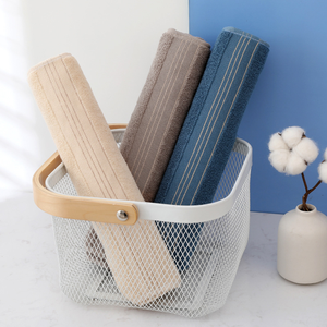 Nhà Máy Tùy Chỉnh Bông Khăn Tắm Bán Buôn Lớn Nhà Khăn Mềm Cảm Thấy Cao Thấm Nhà Khăn Tắm Thiết Lập - Product Image 5