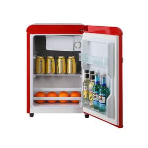 Rouge Bleu <span class=keywords><strong>Jaune</strong></span> Coloré 55L Porte Unique Mini Réfrigérateur Bière Boisson Congélateur Boîte Ménage Compact Rétro Réfrigérateur - Product Image 6