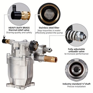 La pompe de nettoyage à haute pression en aluminium peut être utilisée pour nettoyer les murs et les routes intérieurs et extérieurs à 3000PSI - Product Image 2