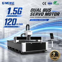 Harga rendah Serat Laser Cutting Mesin 500 w 1000 w LF3015LN