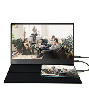 Monitores Lcd de 15,6 ", pantalla portátil Hd Full 1080p, pantalla táctil, Monitor portátil auxiliar para computadoras portátiles, teléfonos inteligentes - Product Image 1