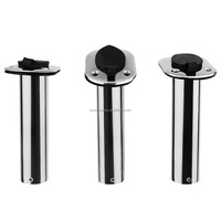 Accessoires de quincaillerie marine les plus vendus, porte-canne en acier inoxydable 316 avec capuchon et insert