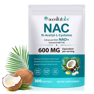 เอเซนเชียลแล็บส์ สารสกัดจากพืช <span class=keywords><strong>NAC</strong></span> 600 มก. ซิสเทอีน กัมมี่ซอฟท์เจล ช่วยบำรุงสุขภาพเซลล์ เสริมสร้างภูมิคุ้มกัน บำรุงตับ อาหารเสริม <span class=keywords><strong>NAC</strong></span> ซอฟท์เจล - Product Image 1