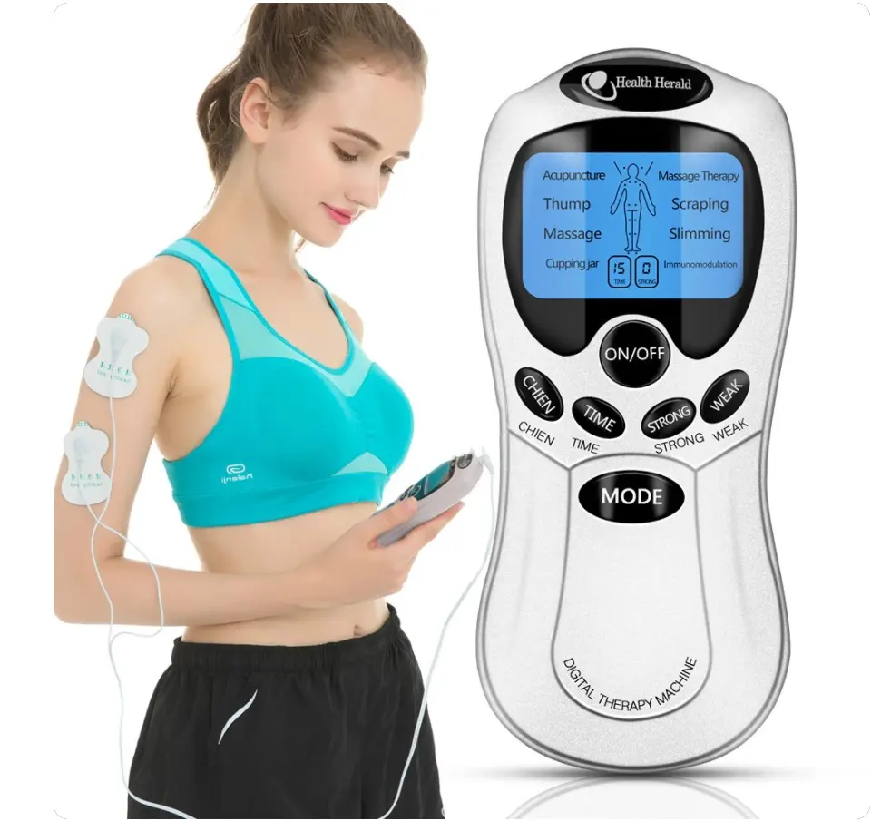 Tens Machine Muscle Stimulator EMS Acupuncture Pulse Body Massager Digital Therapy Massage Device For Health Care