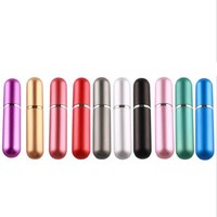 Parfum Botella rechargeable de diffuseur de parfum en aluminium de 5ml pour la bouteille de pulvérisateur de soins de la peau